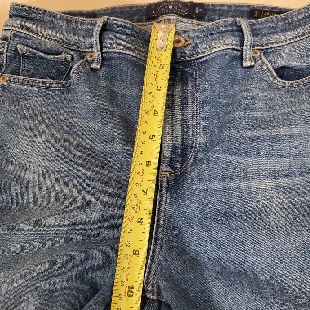 Lucky brand 8 high rise denim distressed jeans stretch pants bridgette skinny - Picture 13 of 15